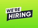 We are hiring, Job Announcement banner vector