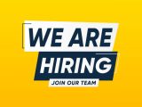 We are hiring , job announcement vector design template We are hiring , job announcement vector design template