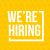 We’re hiring. Vector banner